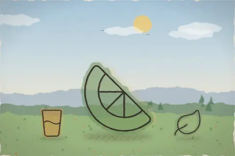 Limonadă cu mentă (ilustrație)